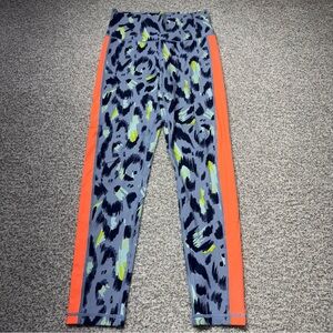 Women’s Aerie Chill Play Move Leopard‎ Colorful High-Rise Leggings Size Medium M
